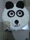 Panda cake with eye and ear and nouse this is a head of panda Royalty Free Stock Photo