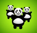 Panda cartoon character