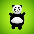 Panda cartoon character