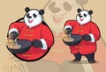 Panda Chef Cooking Noodle