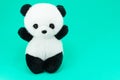 Panda doll black and white, black rim of eyes Royalty Free Stock Photo