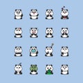 panda emoticon, some cute panda expressions