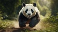 Hyperrealistic Portrait: A Panda\'s Jungle Journey