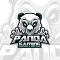 Vector Illustration Panda Gaming Logo Mascot Royalty Free Stock Photo