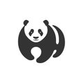 Panda stylized sign