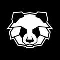 Panda Head Logo Design Vector Royalty Free Stock Photo