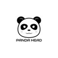 Panda head logo design vector Royalty Free Stock Photo