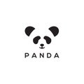 Panda head logo design vector template Royalty Free Stock Photo
