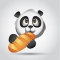 Panda Icon bread Royalty Free Stock Photo