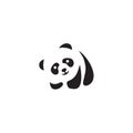 Panda icon logo design vector template