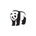 Panda icon logo design vector template