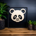 Panda Laser Cut Metal Name Sign - Unique And Stylish Personalized Decor