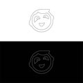 panda leaf logo design,panda logo template,Cute panda face,Love panda logo. cute Panda Logo design vector template. animal, asia,