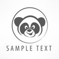 Panda logo Royalty Free Stock Photo