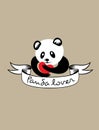 Panda Lover Royalty Free Stock Photo