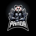 Panda mascot logo design illustration vector Royalty Free Stock Photo