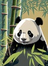 Panda Paradise - Vector Illustration