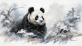 Panda\'s Haven: A Majestic Encounter in the Bamboo Forest