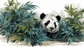 Panda\'s Haven: A Majestic Encounter in the Bamboo Forest