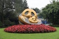 Panda Sculpture at Cheng du Research Base of Giant Panda Breeding. Chengdu, Sichuan, China. November 3, 2018. Royalty Free Stock Photo