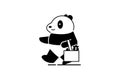 The panda logo design