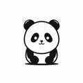 Minimalistic Panda Bear Icon In Kilian Eng Style