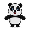 Panda smiling and standing