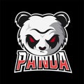 Panda sport or esport gaming mascot logo template, for your team Royalty Free Stock Photo