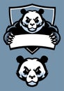 Panda in sport mascot