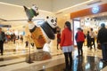 Panda statue in shopping mall