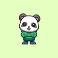 Panda Urban Cute Creative Kawaii Cartoon Mascot Logo