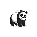 Panda vector illustration on white background