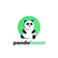 Panda vector logo Royalty Free Stock Photo