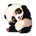 Panda vector white bear nature animal