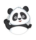 Panda waving Royalty Free Stock Photo