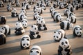 1,600 pandas papier mache sculptures will be exhibited in Bangkok