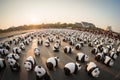 1,600 pandas papier mache sculptures will be exhibited in Bangkok