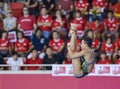 Pandelela Rinong Pamg of Malaysia competes in the Women`s 10m Platform Diving Final