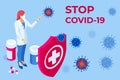 Pandemic Chinese coronavirus COVID-19. Coronavirus outbreak, coronaviruses influenza as dangerous flu strain cases as a