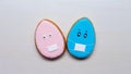 pandemic composition easter holiday egg face mask