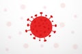 Pandemic Corona Virus isolated vector background, illustration