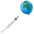 Pandemic Disease Vaccine Earth Balloon Africa