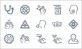 Pandemic novel virus line icons. linear set. quality vector line set such as doctor, hand wash, hospital, hand wash, bacteria,