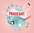 Pandemic Vector Image Royalty Free Stock Photo