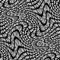 PANDEMONIUM word warped, distorted, repeated, and arranged into seamless pattern background