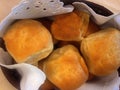 Pandesal in a basket Royalty Free Stock Photo