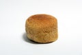 Pandesal or pan de sal isolated in white with copy space Royalty Free Stock Photo