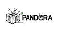 Pandora\'s Box Line Art Icon with the Word Pandora Vector, vector design Generative AI Royalty Free Stock Photo