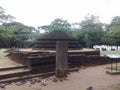 Panduwasnuwara built continuing ancient pagoda in sri lanka. Royalty Free Stock Photo