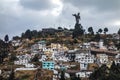 The Panecillo, overlooking the historical centre of Quito, Ecuador Royalty Free Stock Photo